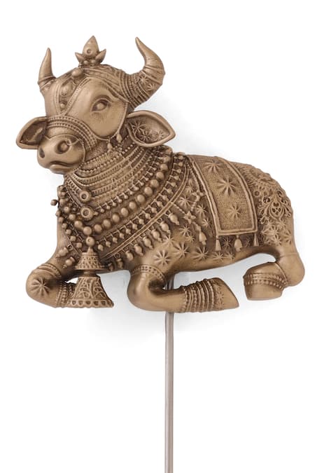 Buy_Cosa Nostraa_Gold Lord Nandi Oath Antique Lapel Pin 