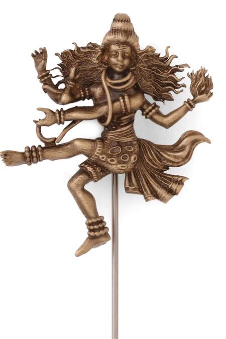 Buy_Cosa Nostraa_Gold Antique Ananda Tandava Lapel Pin 