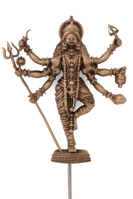 Buy_Cosa Nostraa_Gold Goddess Durgaa Shakti Lapel Pin 