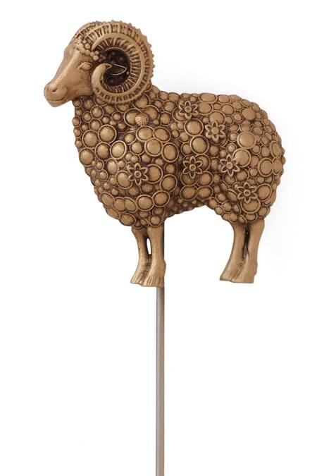 Buy_Cosa Nostraa_Gold Antique Rams Valor Lapel Pin 