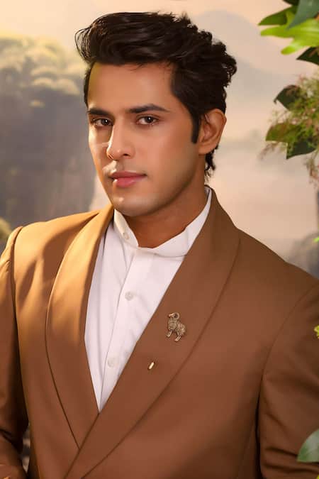 Cosa Nostraa Antique Gold Rams Valor Lapel Pin 