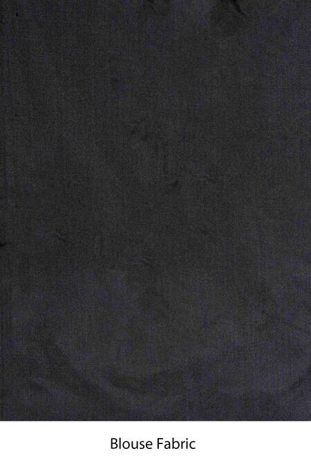 Shop Zal From Benaras Black , Silk Zari Hand Woven Stripe Saree Set Online at Aza Fashions Shop_Zal From Benaras_Black , Silk Zari Hand Woven Stripe Saree Set _Online_at_Aza_Fashions