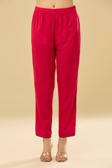 Naintara Bajaj Pink Cotton, Nylon Lace, Embroidery V-neck Floral Print Angrakha Anarkali Set Online at Aza Fashions Naintara Bajaj_Pink Cotton, Nylon Lace, Embroidery V-neck Floral Print Angrakha Anarkali Set _Online_at_Aza_Fashions