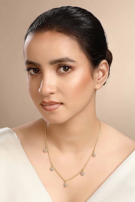 Sica Jewellery Cubic Zirconia Bloom Necklace 