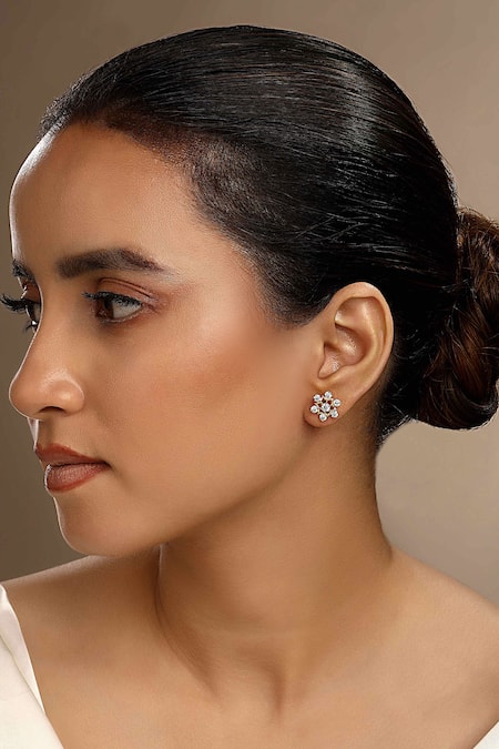 Sica Jewellery Cubic Zirconia Star Stud Earrings 