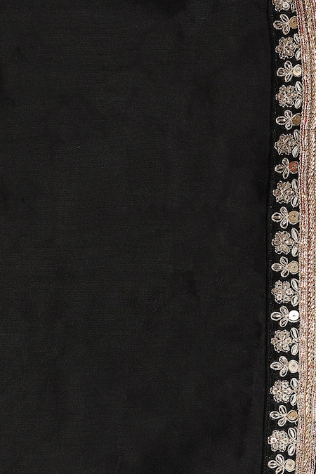 Shop_Zal From Benaras_Red Crepe, Silk Zari, Tassels, Bandhej Stripe Saree With Floral Blouse 