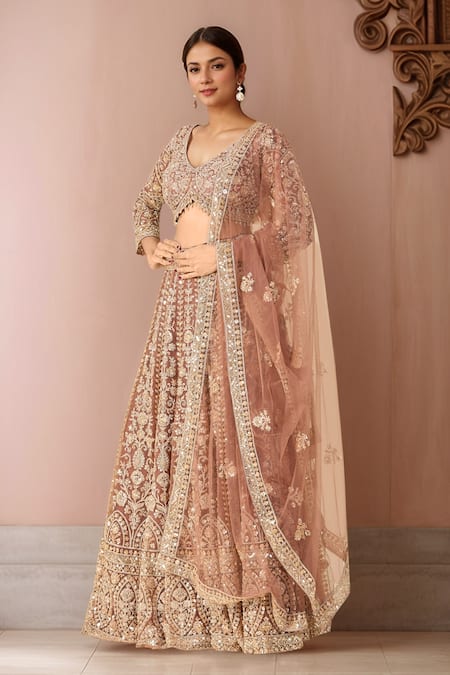 Azeera Cutdana Embroidered Lehenga Set 