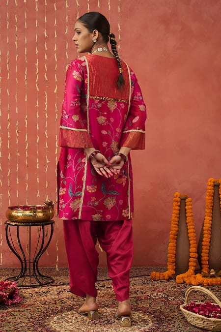 Shivani Bhargava Chintz Print Kurta & Dhoti Salwar Set 