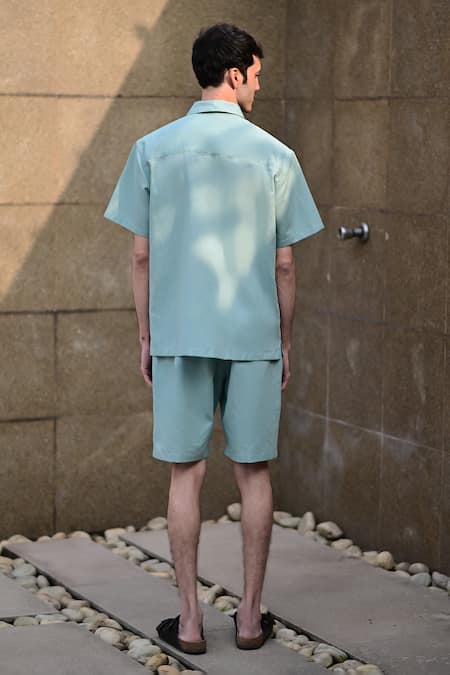 RAAS LIFE Solid Linen Cotton Shirt & Shorts Set 