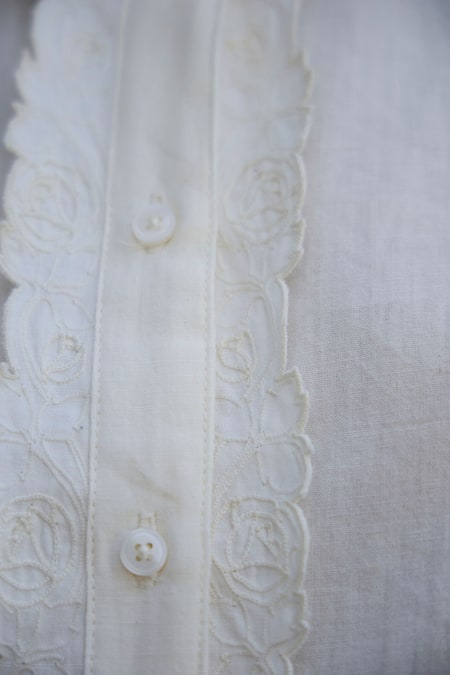 Buy The Summer House Off White Cotton Embroidery Round Neck Floral Hand Shirt Online at Aza Fashions Buy_The Summer House_Off White Cotton Embroidery Round Neck Floral Hand Shirt _Online_at_Aza_Fashions