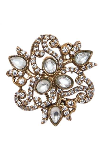 Moh-Maya By Disha Khatri Green Beads, Diamonds Moissanite Polki Necklace Set Online at Aza Fashions Moh-Maya By Disha Khatri_Green Beads, Diamonds Moissanite Polki Necklace Set _Online_at_Aza_Fashions