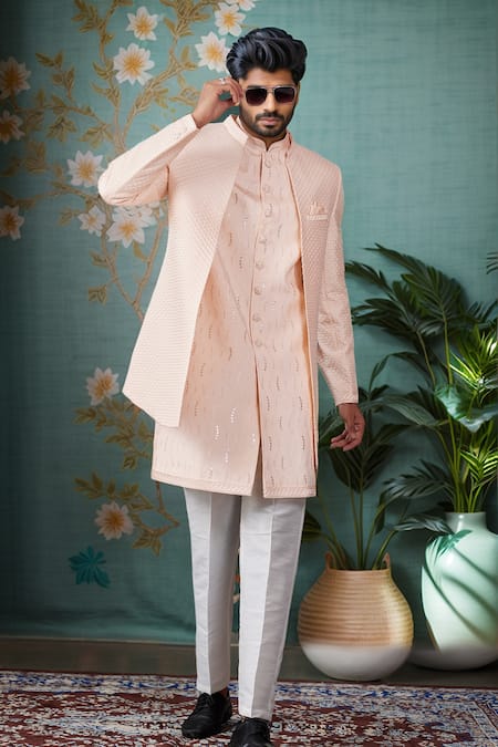 Arihant Rai Sinha Sequin Embroidered Sherwani Set 