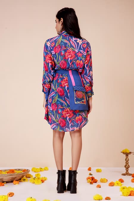 Label Niyami Floral Print Shirt Dress & Waist Harness 