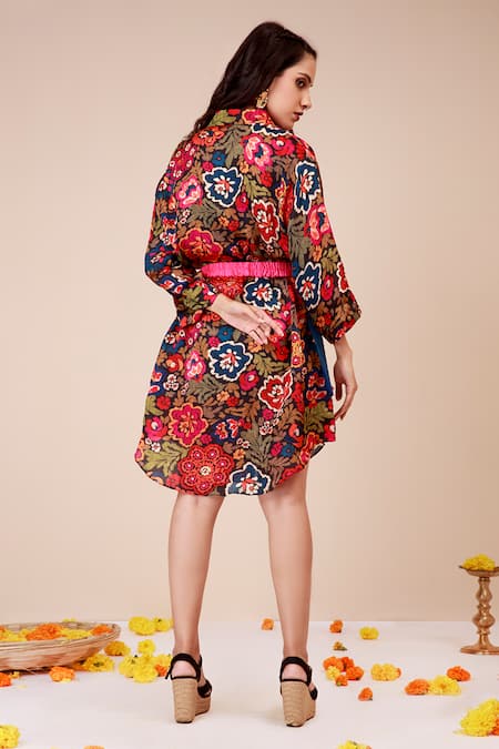 Label Niyami Bloom Print Shirt Dress & Waist Harness 