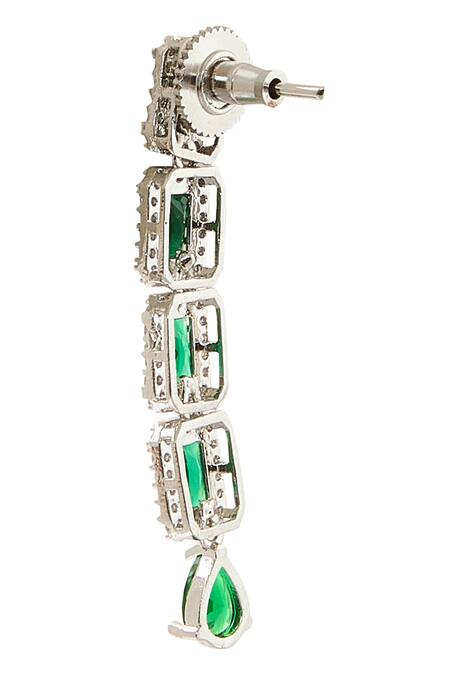 Buy Nazaakat By Samara Singh Green Imitation Diamonds American Necklace Set Online at Aza Fashions Buy_Nazaakat By Samara Singh_Green Imitation Diamonds American Necklace Set _Online_at_Aza_Fashions