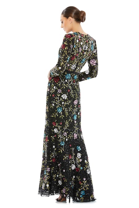 Mac Duggal Floral Garden Embellished Gown 