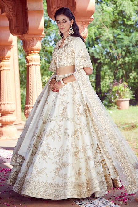 Azeera Rose Vine Embroidered Lehenga Set 