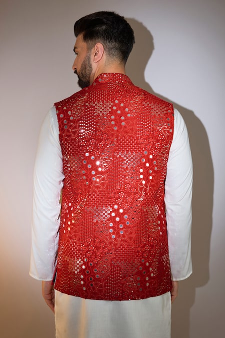 Kasbah Mirror & Sequin Embroidered Bundi 