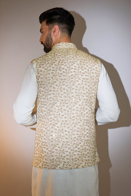 Kasbah Gold Vine Embroidered Bundi 