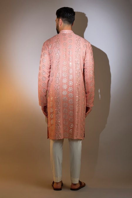 Kasbah Paisley Chikankari Embroidered Kurta 