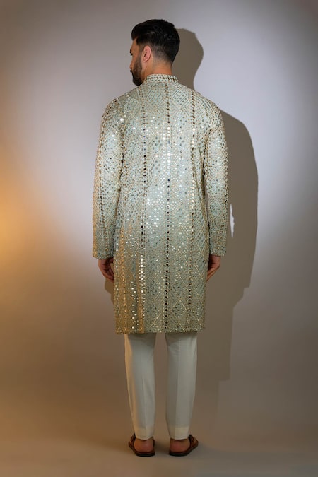Kasbah Zari Mirror Embroidered Kurta 