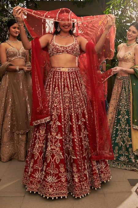 Jigar & Nikita Kalidar Bridal Lehenga Set 