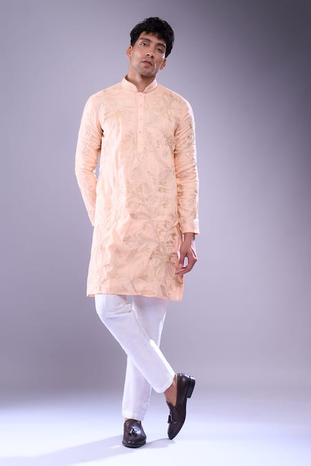 Arihant Rai Sinha Floral Aari Embroidered Kurta Set 