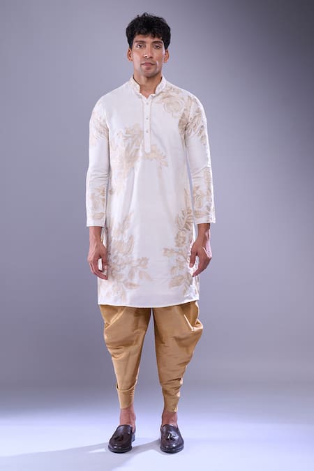 Buy Arihant Rai Sinha Cream Polyester, Silk Embroidery Floral Aari Kurta Set Online at Aza Fashions Buy_Arihant Rai Sinha_Cream Polyester, Silk Embroidery Floral Aari Kurta Set _Online_at_Aza_Fashions