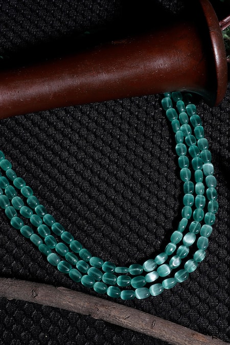 Dugran By Dugristyle Natural Stone Embellished Layered Necklace 