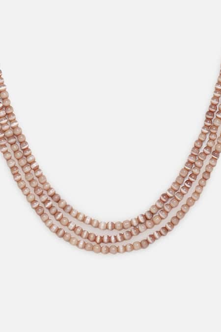 Dugran By Dugristyle Multi Color Natural Stone Layered Necklace Online at Aza Fashions Dugran By Dugristyle_Multi Color Natural Stone Layered Necklace _Online_at_Aza_Fashions