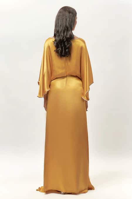 Emblaze Swarovski Embellished Ruched Maxi Dress 