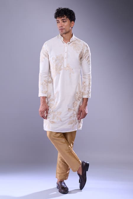 Arihant Rai Sinha Floral Aari Embroidered Kurta Set 