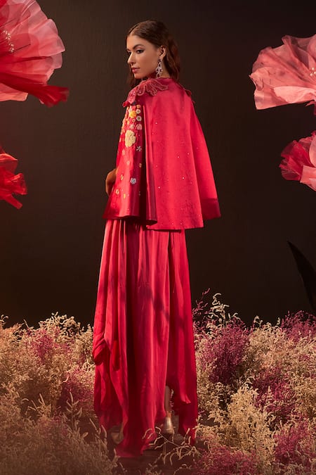 Rishika Singh Embroidered Jacket & Asymmetric Dress Set 