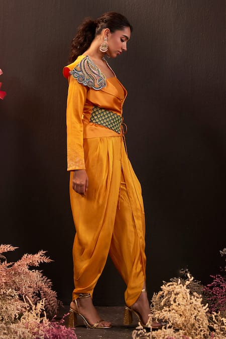 Rishika Singh Embroidered Blazer & Tulip Pant Set 