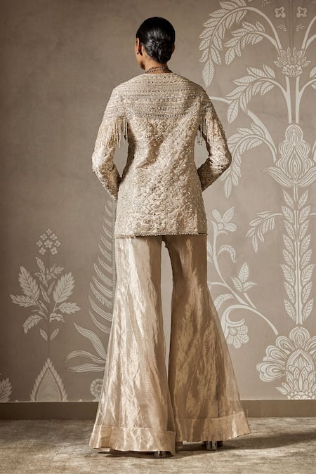 Ridhi Mehra Flora Sequin Jaal Embroidered Jacket & Pant 