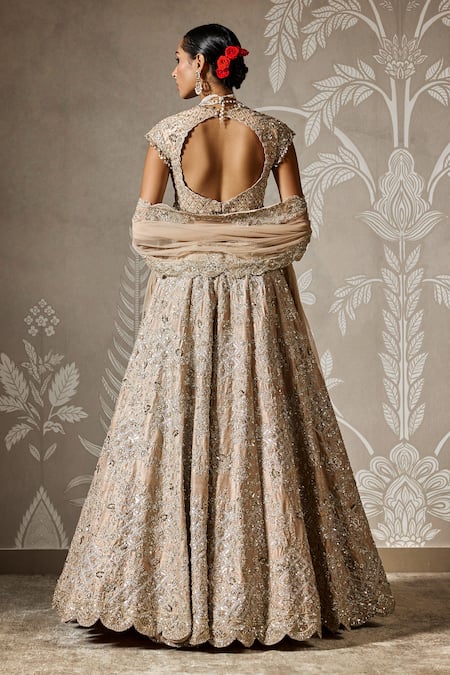 Ridhi Mehra Gold Bahara Embroidered Lehenga Set 