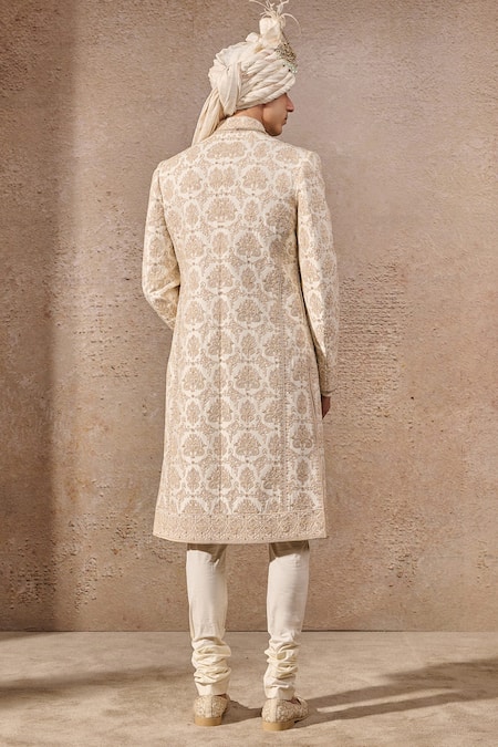 Tarun Tahiliani Persian Motif Hand Embroidered Sherwani Set 