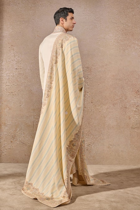 Tarun Tahiliani Blossom Thread Embroidered Sherwani Set 