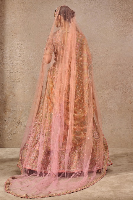 Tarun Tahiliani Embroidered Aari Bridal Lehenga Set 