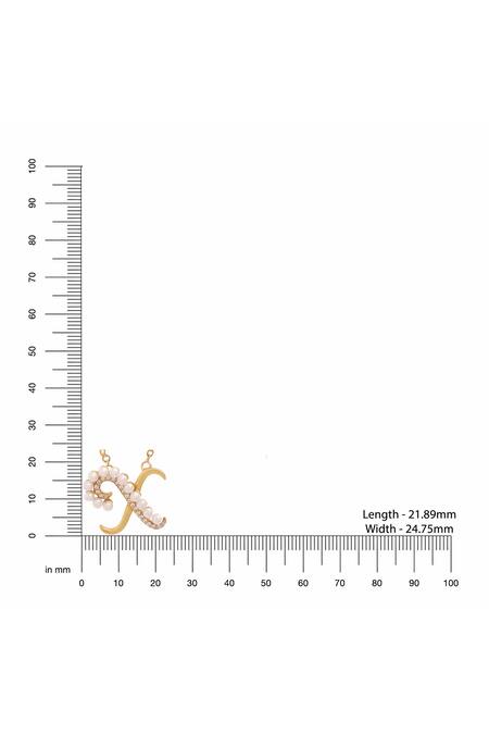 Kicky & Perky Gold Plated X Shaped Pendant Necklace Online at Aza Fashions Kicky & Perky_Gold Plated X Shaped Pendant Necklace _Online_at_Aza_Fashions