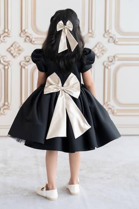 Shop Ruchika Lath Label Black Brocade Crystals, Pearls, Cut Work 3d Floral Embroidered Dress at Aza Fashions Shop_Ruchika Lath Label_Black Brocade Crystals, Pearls, Cut Work 3d Floral Embroidered Dress _at_Aza_Fashions