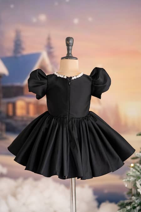 Ruchika Lath Label Embellished Puff Sleeve Dress 