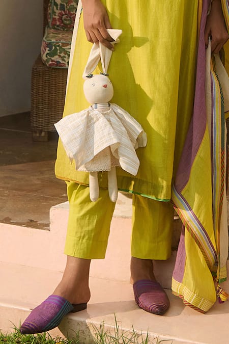 Buy Swatti Kapoor Multi Color Chanderi, Cotton Beads, Embroidery Multicolor Stripe Woven Kurta Set Online at Aza Fashions Buy_Swatti Kapoor_Multi Color Chanderi, Cotton Beads, Embroidery Multicolor Stripe Woven Kurta Set _Online_at_Aza_Fashions