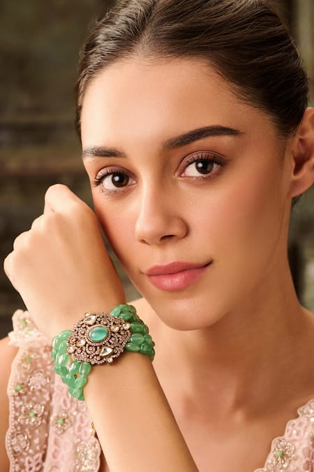Paisley Pop Victorian Polki Bracelet 