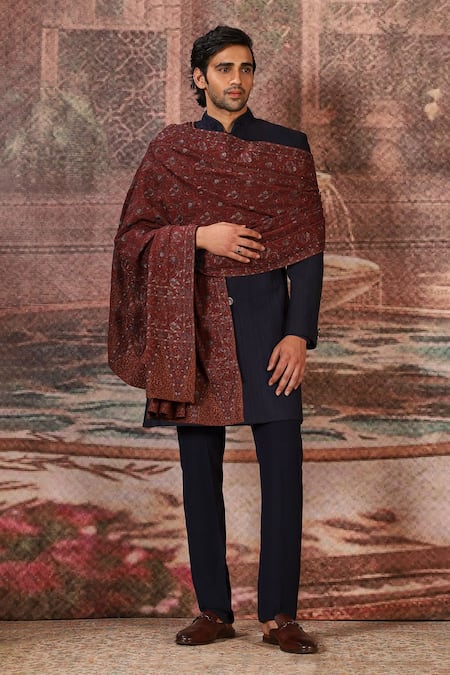 Asuka Paisley Bloom Silk Stole 