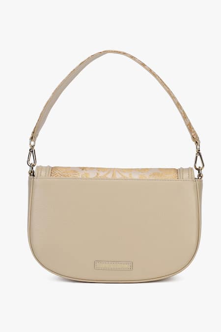 Tan & Loom Pastel Pink Bloom Woven Clutch Bag 