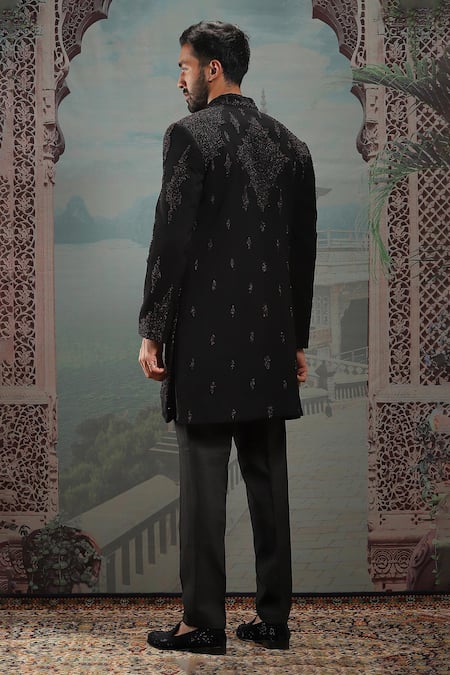 Asuka Tonal French Knot Embroidered Sherwani Set 
