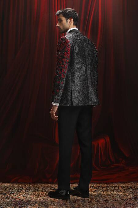 Asuka Cutwork Embroidered Tuxedo Set 