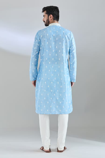 Arihant Rai Sinha Crest Motif Embroidered Kurta & Churidar 