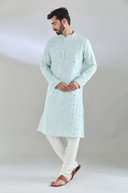 Arihant Rai Sinha Sequin Mirror Embroidered Kurta & Churidar 